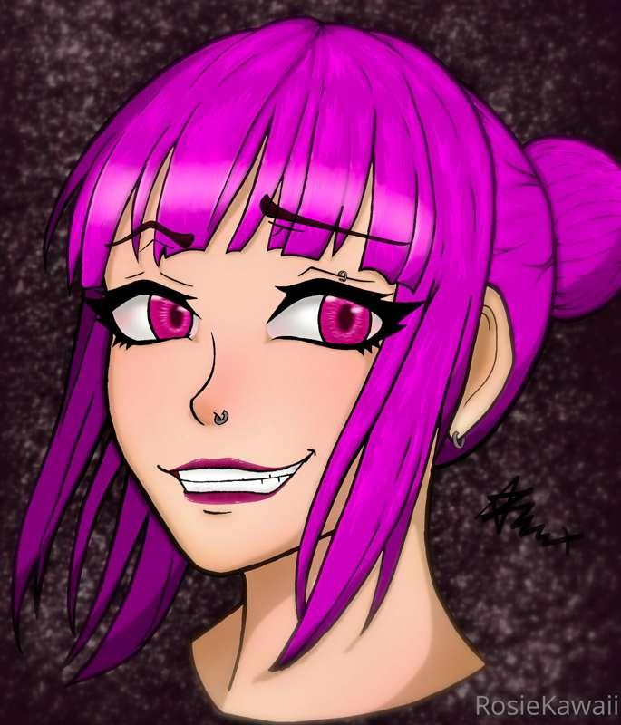 Quick drawing of my oc been drawing for 4 months almost x