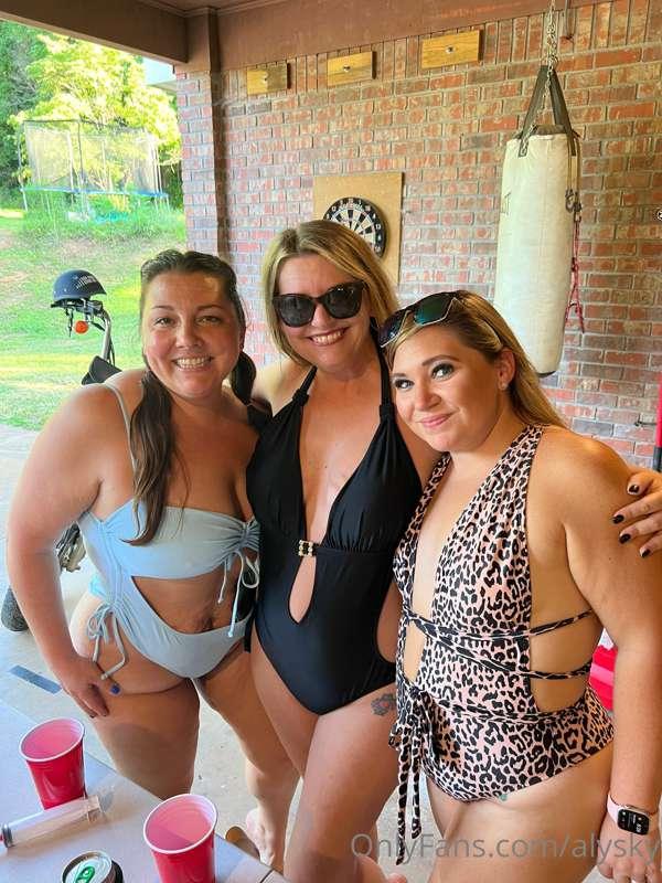 We didn’t wear our bathing suits very long after these pictu..