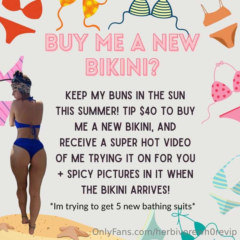***HELP ME GET A NEW BIKINI?*** 👙💕
So it’s finally summer an..