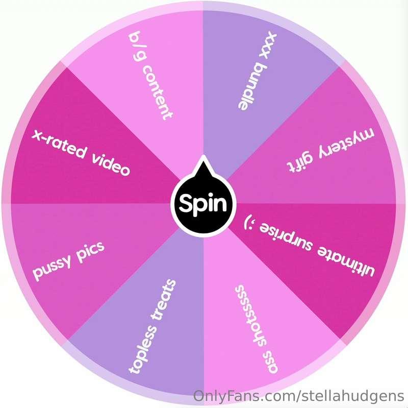 ## **TIP $25 TO SPIN THE WHEEL!!** 💖🔞
absolutely nothing is ..