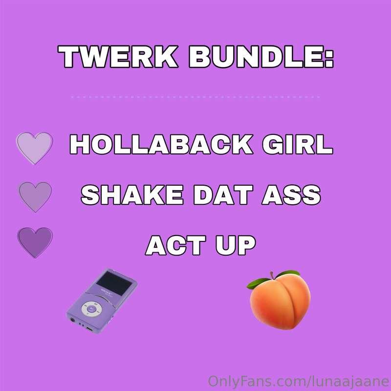 NEW TWERK VIDEO BUNDLE! Three never before seen twerking vid..