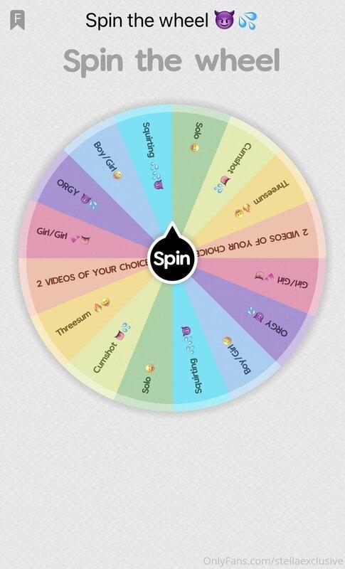 WHO WANTS TO SPIN THE CUM WHEEL ?? Tip me $10 for one spin, ..