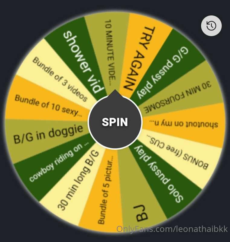 ***Due to Public demand, I'm bringing back the SPIN THE WHEE..