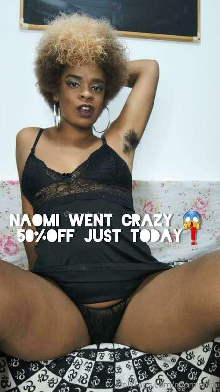 NAOMI WENT CRAZY😱 50%OFF JUST TODAY❗DEU A LOUCA NA NAOMI😱 50..