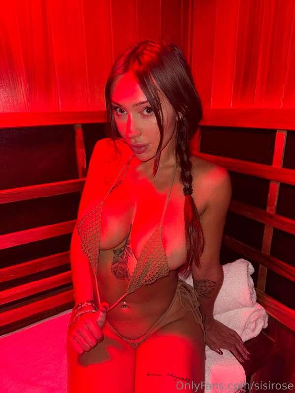 did you see my sauna vid?? DM and i’ll send it to you 👀