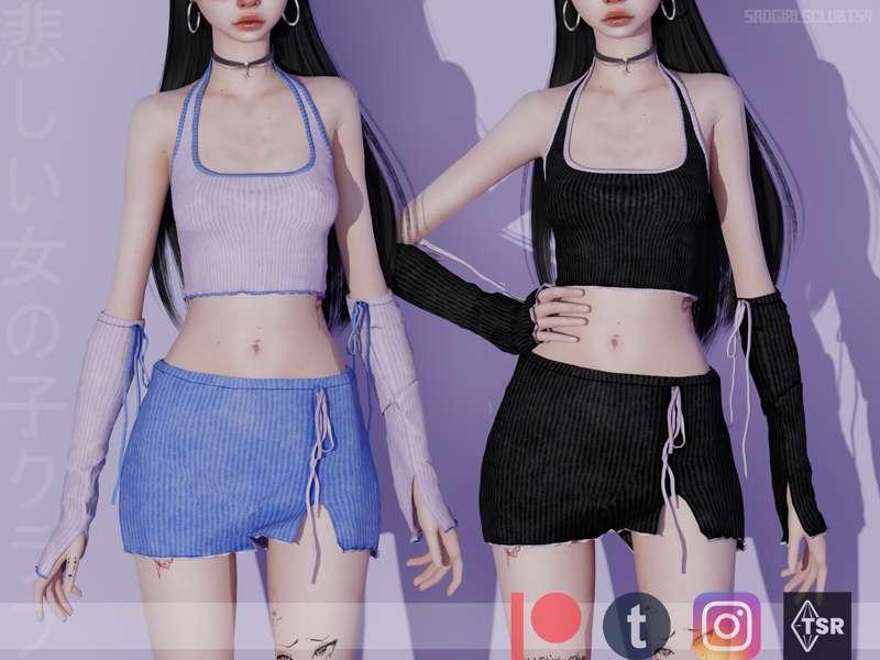 🍒VIP EXCLUSIVE🍒 SAD GIRLS CLUB ♡ スカート sweety skirt (set 03)