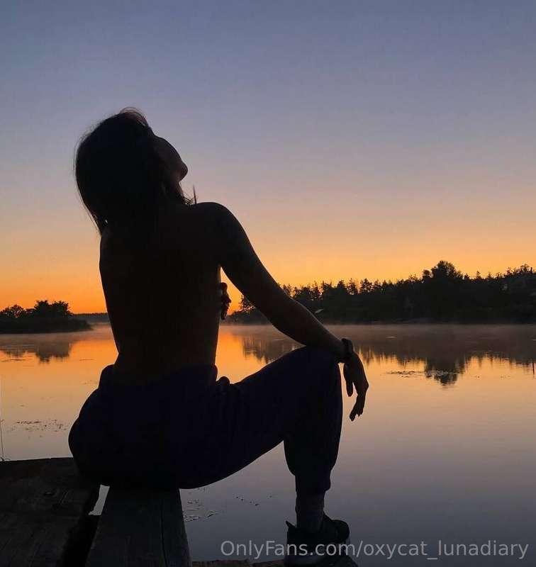 The sunset today was like a touch - warm, soft, as if the wo..