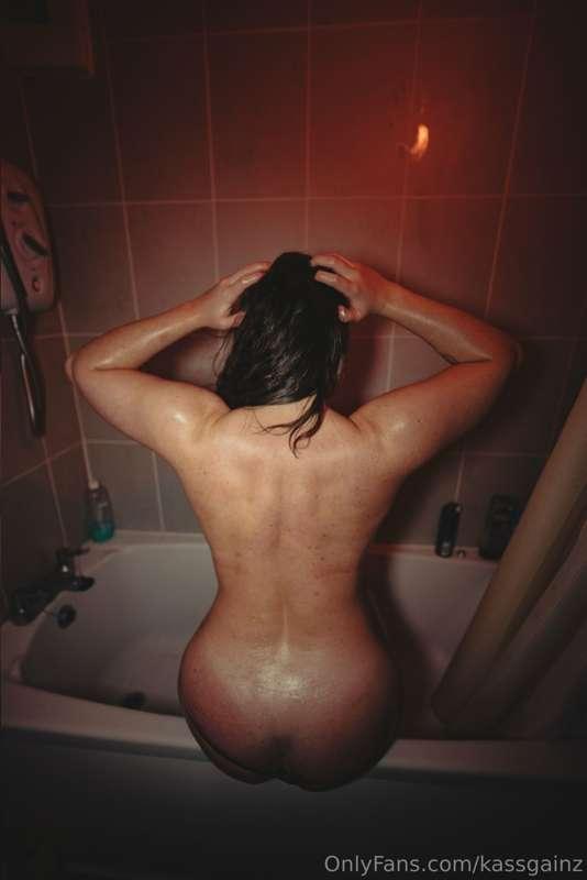 would you rather take a shower together or oil each other up..