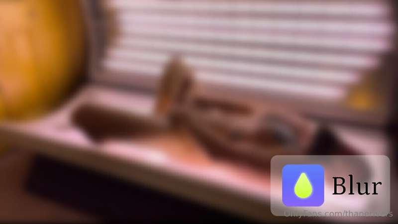 I get really horny when I lay down in the tanning bed! Somet..