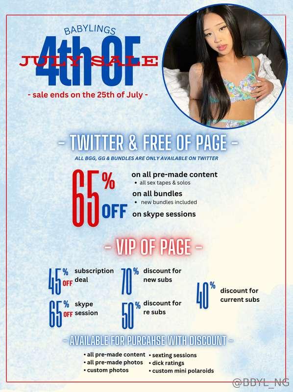 - 4TH OF JULY SALE -finally doing another sale lovessss! I’m..