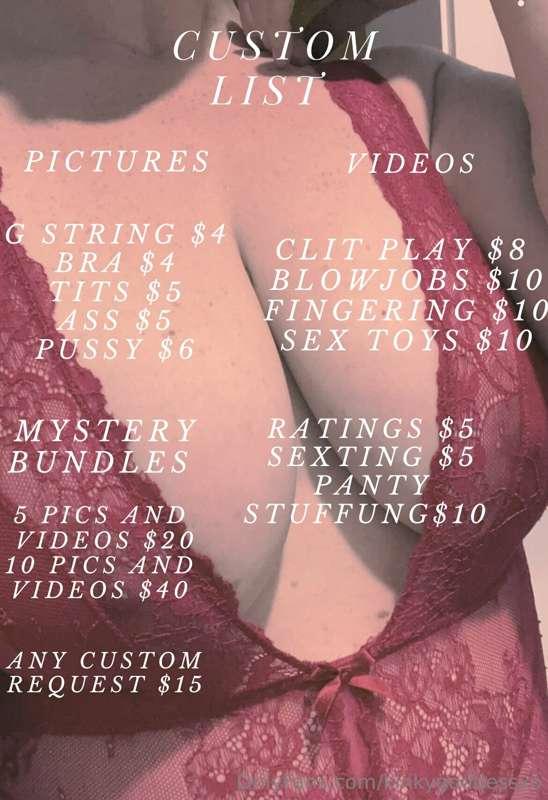 My custom list 😍