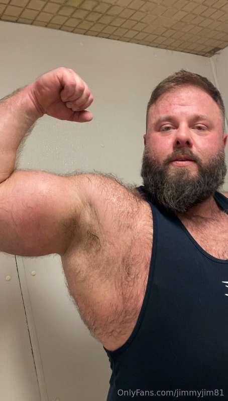 Big sweaty hairy dad 