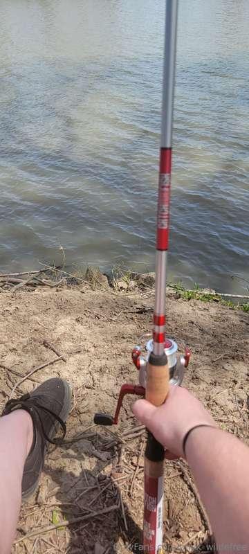 What's fishin' without a little mud? Muddy toes anyone?