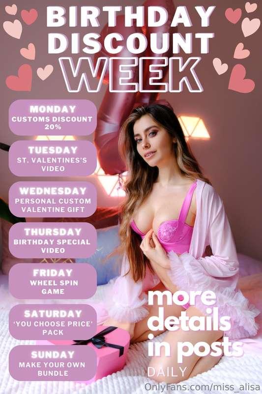 Let’s make my birthday week extra special 💕🎁 that’s why I wa..