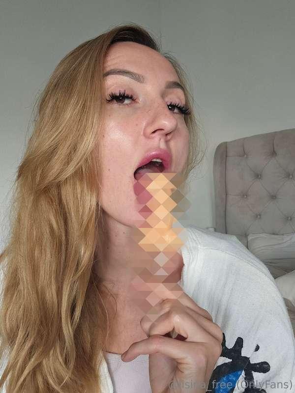 SUCKING and LICKING so much. Would you cum in my mouth.... o..