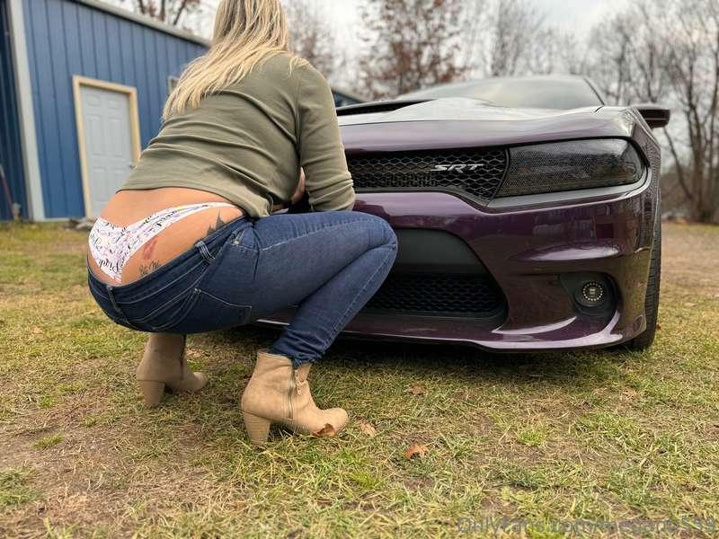 He brought home a car to take pictures with 😁😁