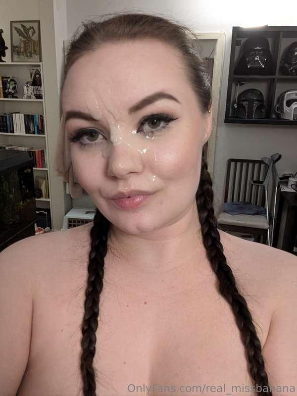 pictures from my facial! Double cock blowjob coming up next!