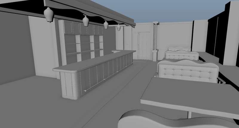 WIP of a certain Café