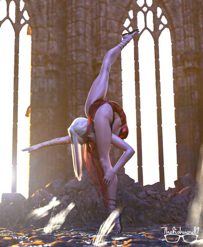 Flexing in the ruins