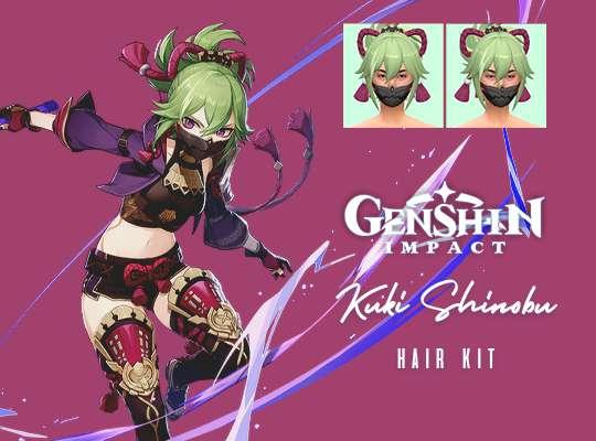 Kuki Shinobu Hair Kit (Genshin Impact)