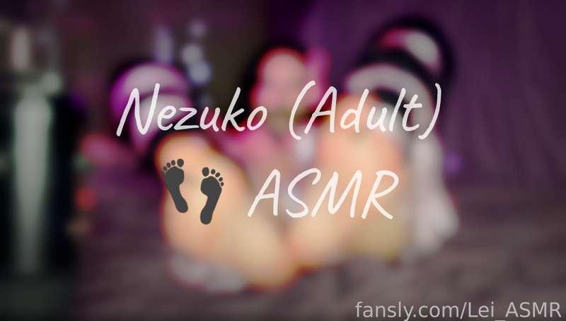 🔥♡Exclusive feet ASMR video with Nezuko (adult version), this angle with close up feet &amp; pink lingerie is really 🔥 
So if you like something like this, then this video was made for you.. 😍 