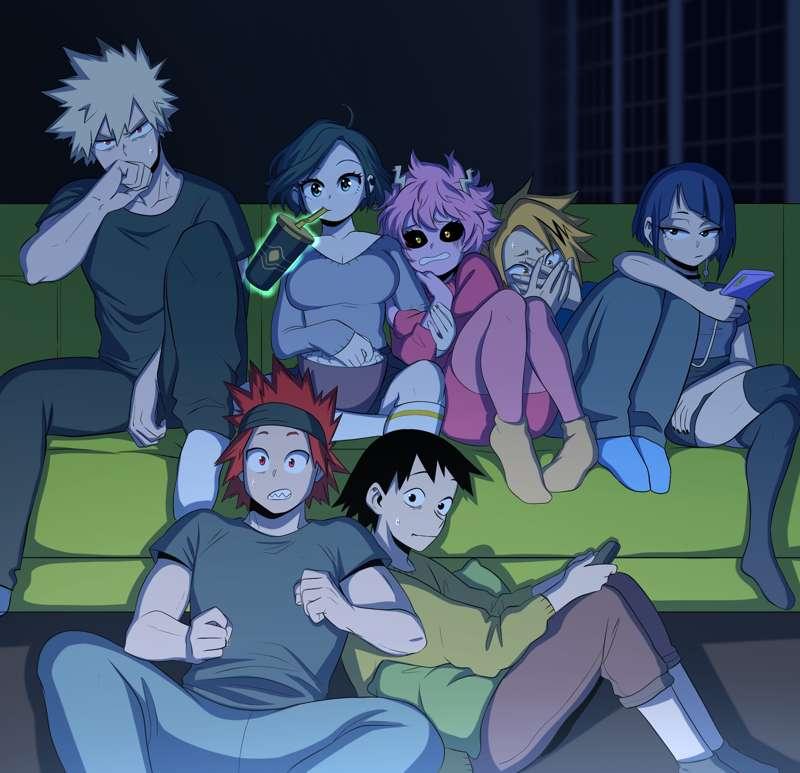 Mhalloween day 10 - scary movie night 🌚
