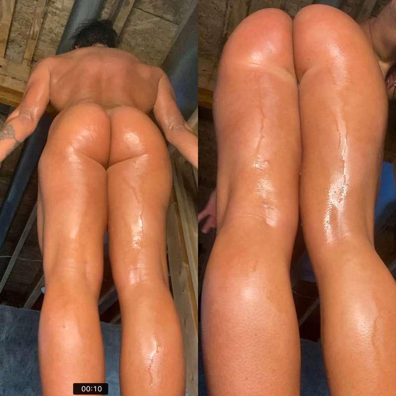 So much sweat 💦 working on a custom video for a member… but ..