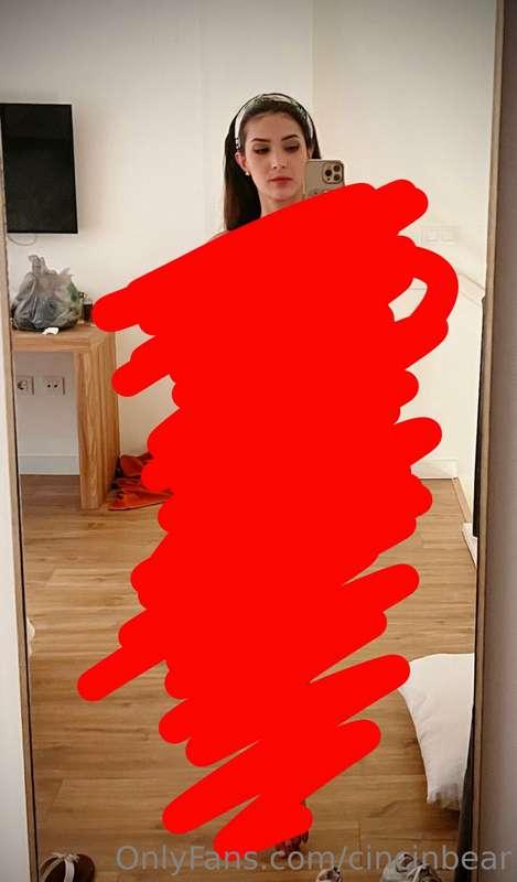 New nude photo for this month! frontAl nude mirror selfie. D..