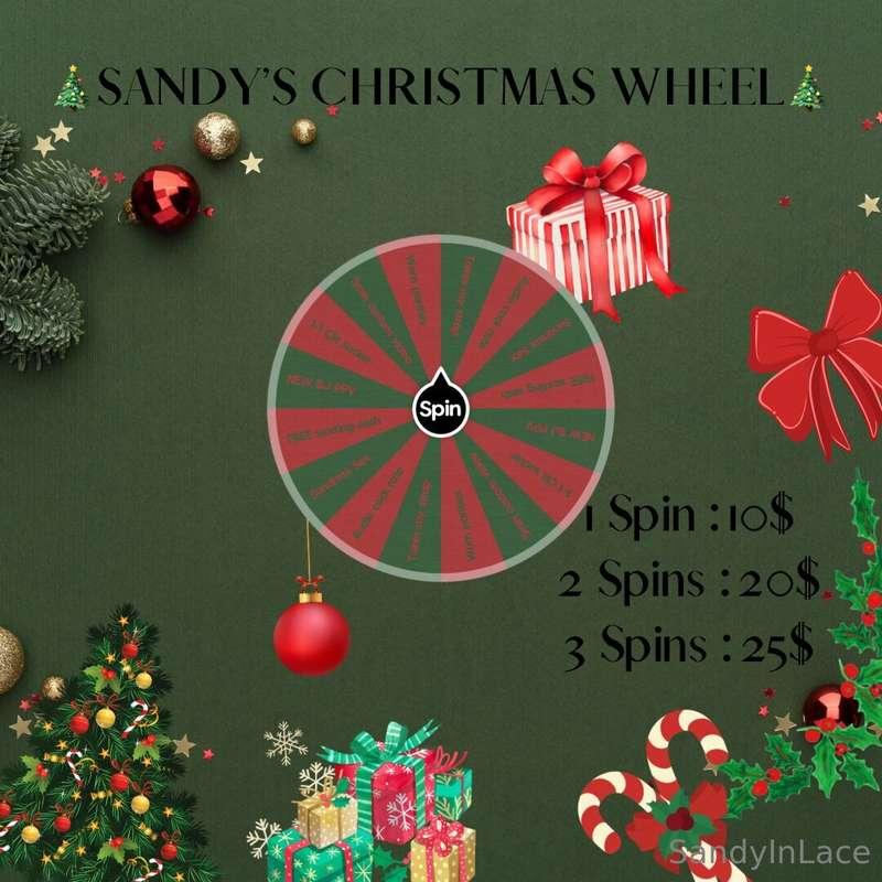 ☃️***SANDY’s CHRISTMAS  WHEEL***  ☃️Welcome to my  Christmas..