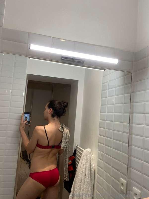 Hug me from behind daddy. I love to feel your growing cock o..