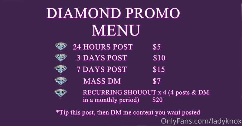 My PROMO PAGE with Special Offers!
💎DIAMOND PROMO💎

💎Welcomi..