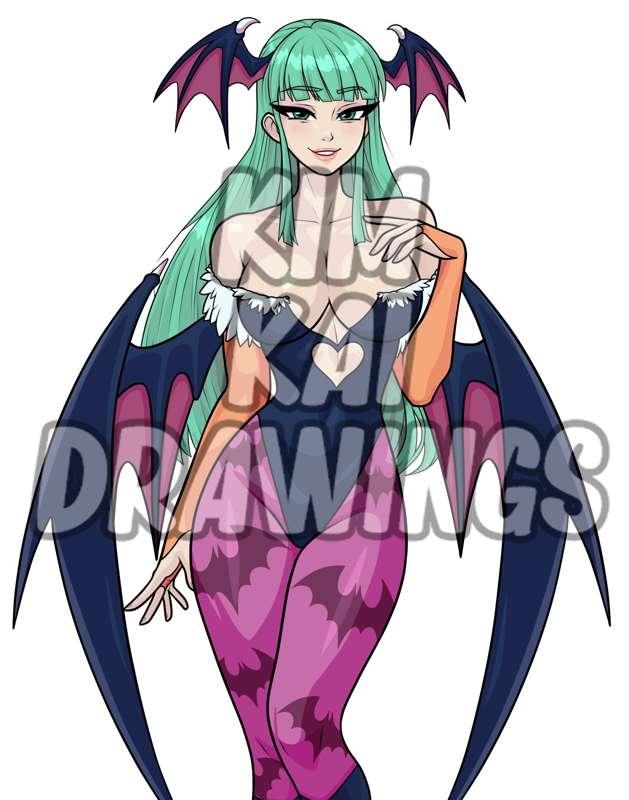 (Pay for a background or a suggestive version) Morrigan