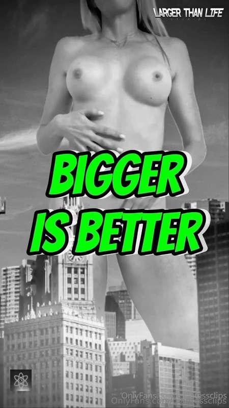 Coming to LTL Giantess Onlyfans tomorrow - "Bigger Is Better..