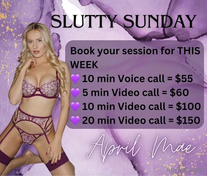 SLITTY SUNDAY SALE 👙😈 Crazy video call deal 🥵 available TODA..