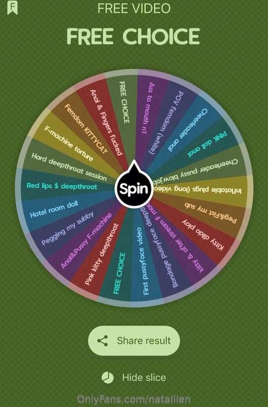 ***SPIN THE WHEEL & WIN MY VIDEOS*** ✨💖 (its an app in my ph..