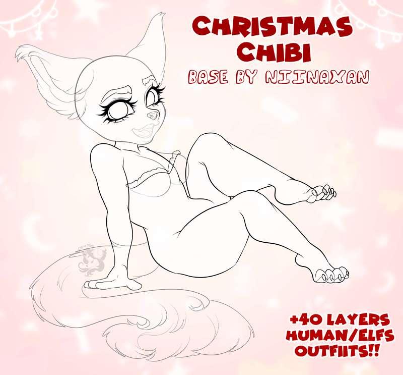 🎄Christmas Chibis 🎄December 2023 𝓑𝓐𝓢𝓔 (2/2)