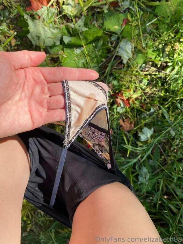 What did I get up to in the woods? Is this my cum or someone..