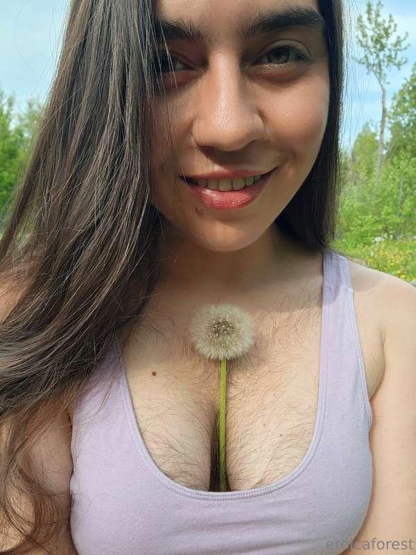 Fluffy cleavage for you hehe  Swipe to see my titty pop out!..