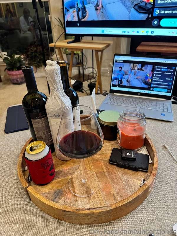 Going Live in 30 with @hollyhotwife! Bringing the wine and p..