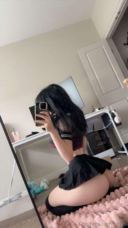 dm for my anime outfit 🤫 i’ve been a little naughty…
