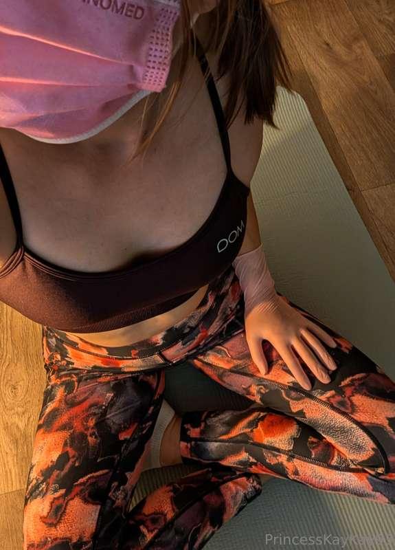 Want to be my stretching buddy? 😍👅