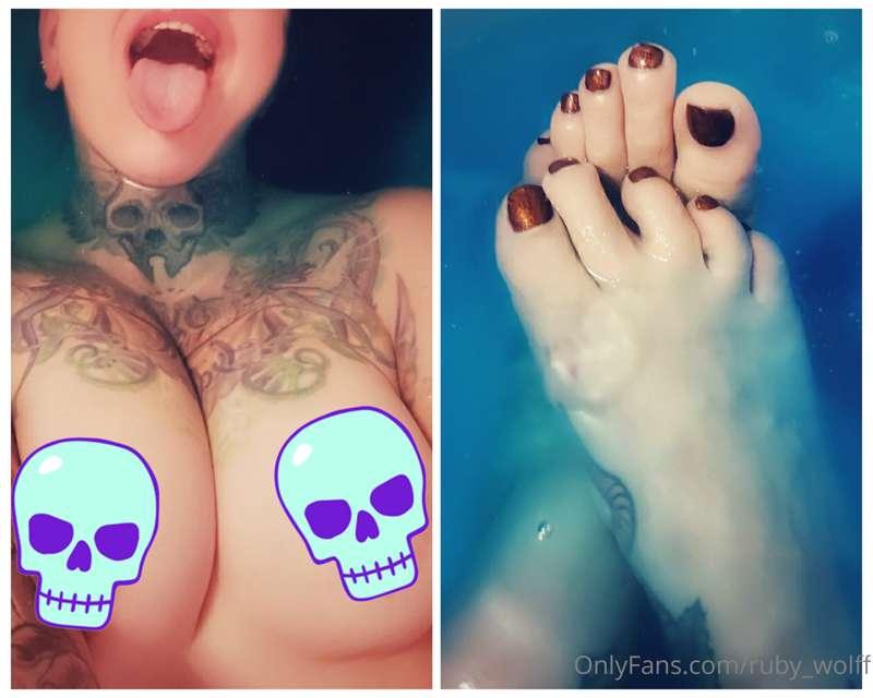 ## SPLISH SPLASH 🛁
Bathtime tiddies & toes! Which would you ..