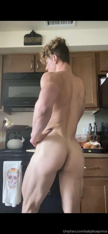 Who says clothes are needed to make breakfast? I prefer a th..
