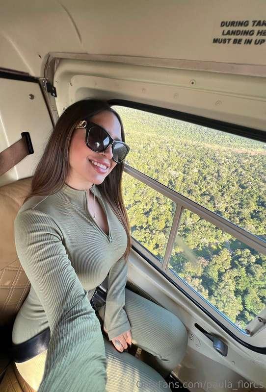 I wanted to do one more surprise my sister - a helicopter ri..