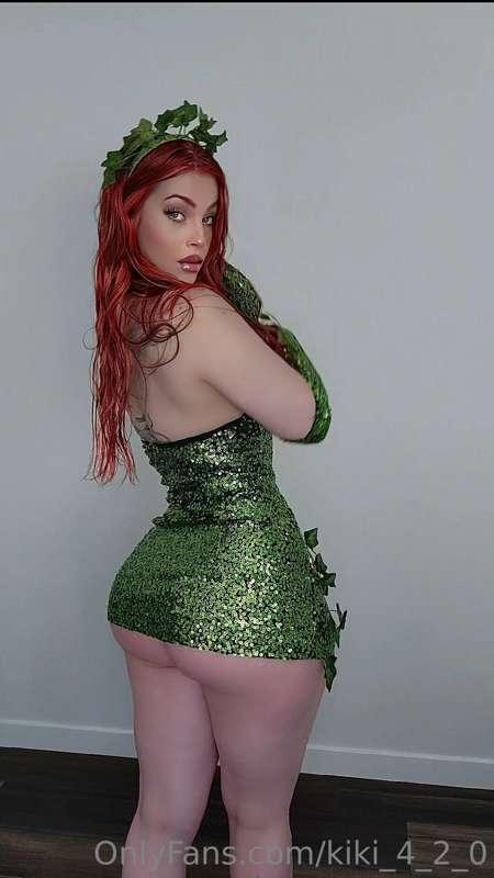 I had to see what my poison ivy fit looked like on after gai..