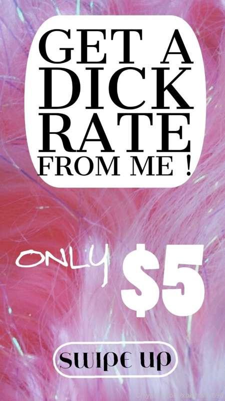 Detailed dick rates, ONLY $5