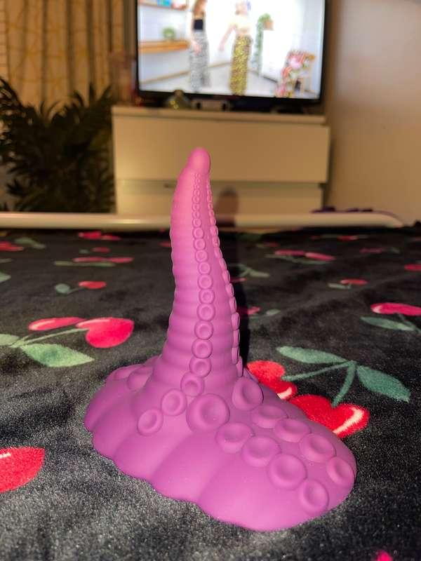 Can’t wait to play with little monster dildo 😝💦 VIDEO COMING..