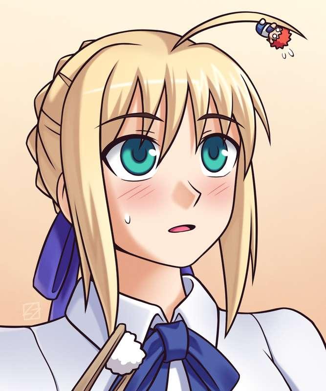 Saber's Ahoge