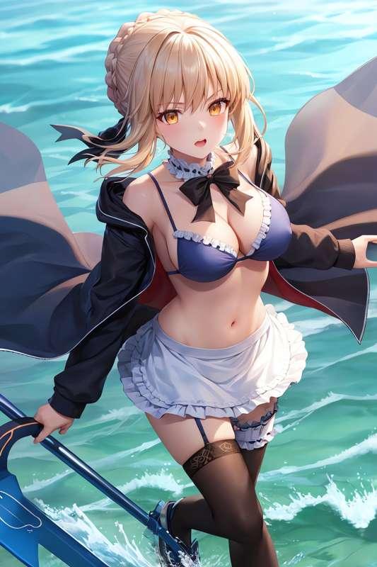 【セイバーオルタ_鎧ver】卑王鉄槌。極光は反転する。 31枚(zip, pdf有り)