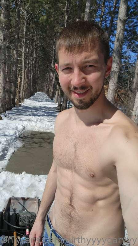 It was a heat wave up here in Minnesota, almost hit 40 degre..
